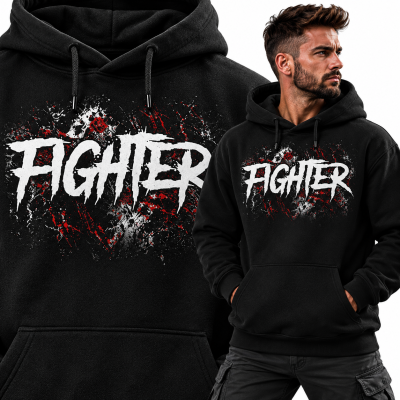 BLUZA Z KAPTUREM SPORTY WALKI   FIGHTER
